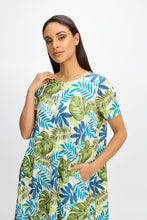 Load image into Gallery viewer, Short sleeve shift dress/Costa Rica Palm
