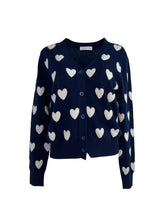 Load image into Gallery viewer, Tops - Hearts cardigan Sweater