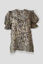 Load image into Gallery viewer, Blouse - SS Silk Zebra Print