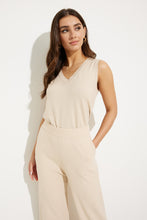 Load image into Gallery viewer, Wide leg crop knit pant/sand