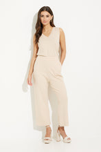 Load image into Gallery viewer, Wide leg crop knit pant/sand