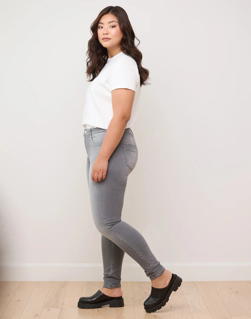 Rachel Skinny Jeans/Stone Grey