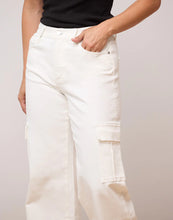 Load image into Gallery viewer, Lily Wide Leg Jeans/Pearl White Cargo
