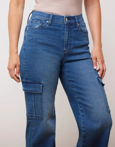 Lily Wide Leg Jeans/Oxford Blue