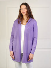 Load image into Gallery viewer, Knit hooded cardigan/Lavender/Medium
