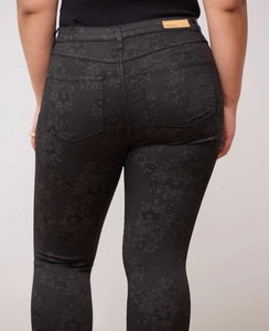 Rachel Skinny Jeans/Black Floral