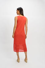 Load image into Gallery viewer, Bamboo tea length v neck dress/Coral Reef
