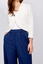 Load image into Gallery viewer, Crop cotton cardigan/Ivory
