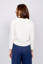 Load image into Gallery viewer, Crop cotton cardigan/Ivory
