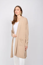 Load image into Gallery viewer, Long cardigan with front pockets/Sand
