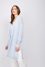 Load image into Gallery viewer, Long cardigan with front pockets/Baby Blue

