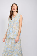 Load image into Gallery viewer, sleeveless paisley print blouse
