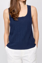 Load image into Gallery viewer, Knit tank top/Deep Ocean
