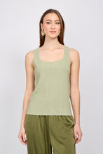 Load image into Gallery viewer, Knit tank top/Sage
