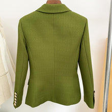 Load image into Gallery viewer, Blazer - Irina Army Green Fitted DB
