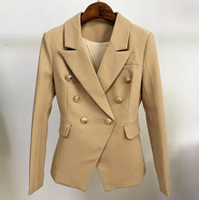 Load image into Gallery viewer, Blazer - Mercedes Beige Luxury Fitted Double Breasted
