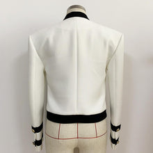 Load image into Gallery viewer, Blazer - Catia B/W cropped Balmain Style Military

