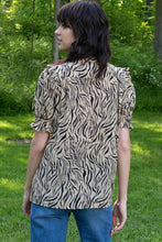 Load image into Gallery viewer, Blouse - SS Silk Zebra Print
