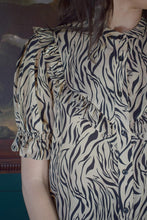Load image into Gallery viewer, Blouse - SS Silk Zebra Print

