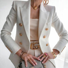 Load image into Gallery viewer, Blazer - Tanya White Luxury Fitted Double Breasted
