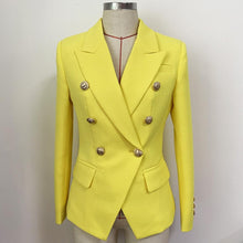 Load image into Gallery viewer, Blazer - Odette Yellow Fitted DB
