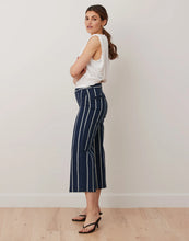 Load image into Gallery viewer, Lily Wide Leg Crop/Navy Pier
