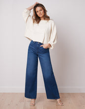 Load image into Gallery viewer, Lily wide leg jeans/crystal rinse
