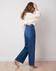 Lily wide leg jeans/crystal rinse