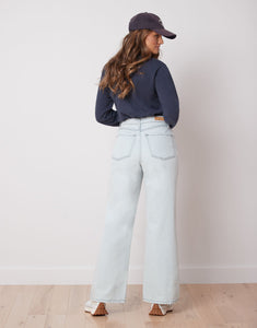 Lily wide Leg jeans/crystal blue