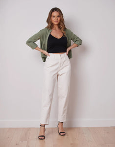 Malia relaxed Jeans/White
