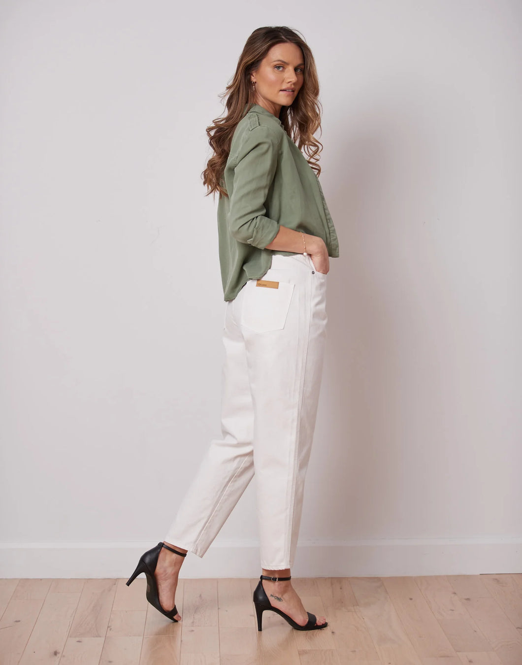 Malia relaxed Jeans/White