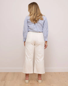 Lily Wide Leg Jeans/Pearl White