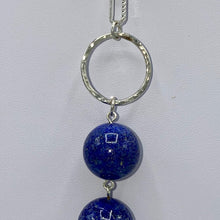 Load image into Gallery viewer, Lapis Lazuli &amp; Silver Y necklace
