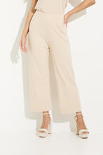 Load image into Gallery viewer, Wide leg crop knit pant/sand
