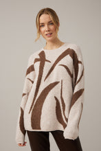 Load image into Gallery viewer, Stunning 2 tone sweater/brown oatmeal
