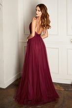 Load image into Gallery viewer, V neck chiffon layered gown

