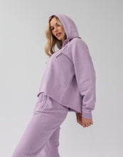 Load image into Gallery viewer, Lavender Frost Crop Hoodie with Zip
