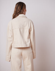 Oversized denim jacket/Off White