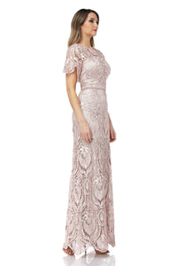 JS Collection 866442 size 14 pink taupe