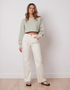 Lily wide leg pant/off white